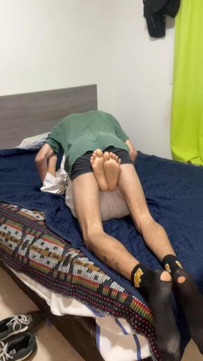 TOUCHING&TEASIN pt.4😈🦶🏽💦