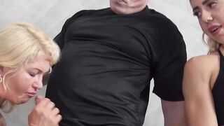 Grandma's MILF Club - Old Man Threesome with Teen Babes