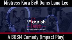 Trailer Mistress Kora Bell Dominates GILF Lana Lee in Flourish Fetish