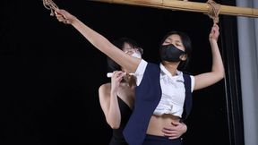 xr234-The girl struggled as she was being intensely tickled.