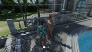 Miami Paradise 3d business lady