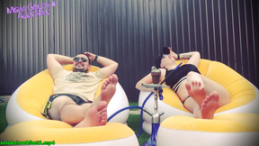 Lick Feets of Alpha couple, get dose of humiliations and cum after cum countdown