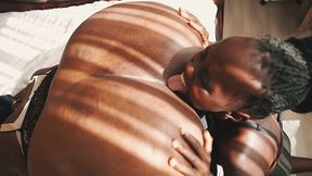 Angie Devours the Ripe Unwashed Asshole of SSBBW Goddess – Deep Rimjob, Intense Sniffing & Spanking Ass Worship