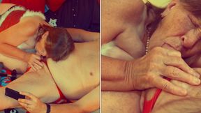 Granny Carmen: Fuck Machine Pegging Cock Sucking, Cum in Mouth North Pole Slut 12224fap