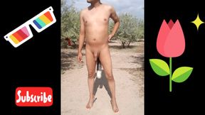 delicious Trans slut naked in public with slut plug and very hot high heels