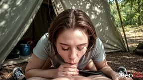 she sucked my huge dick in the woods.[ai]