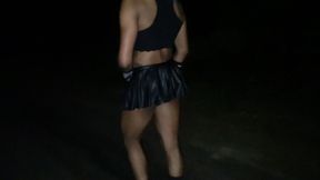 naughty bubble booty butt plug wearing sissy goes hiking on trails