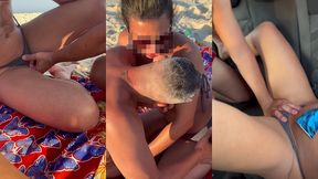 dogging selvagem em varios lugares diferentes: praia, estacionamento, trilha e no carro