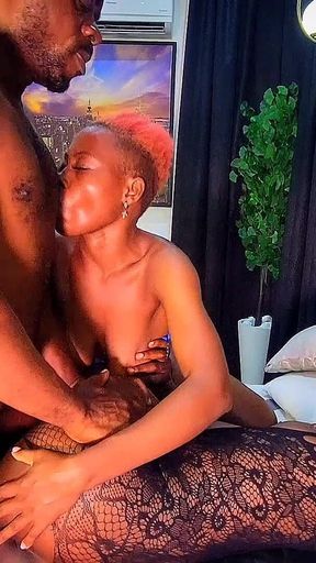 Family Relationship - Bratty Stepsister Share Their Stepdad Big Black Cock in This Hot FFM Threesome