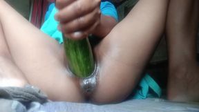 Gaping with Big Cucumber