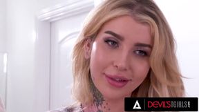 Gracie Jane Choked Gagging on Izzy Wilde Huge Cock Then Asses Destroyed