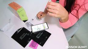 Beauties get deep butt sex creampied after unboxing new toy