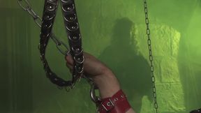 Blond mistress Ashley pamper her sex slave in dungeon