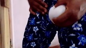 Striking Sisna While Wearing Her Stepsister's Floral Pants and White Panties