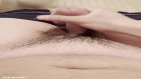 Japanese amateur hottie gets covered in load