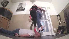 Sophie & Katie Head Trampling Duo FLOOR CAM