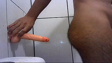 FEMBOY de Calcinha de Renda, Tira Tudo e Penetra&ccedil_&atilde_o Completa com Brinquedo Branco de 20cm | TRAP PUSSY OFFICIAL