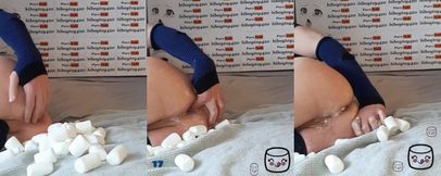 Twink’s Marshmallow Plug Faces Raw Anal Prolapse Creamy Stretch Solo