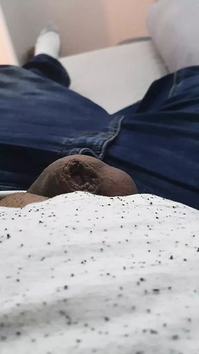 Step son pulled out dick from jeans behind his step mom