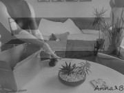Anna Bound Unboxes Huge Black Dildo and Puts It to Work while Rubbing Her Pussy and Ass [Trailer]