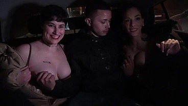 Party in the taxi, looking for a yogurt lover to see if anyone wants to fuck us, we're horny as bitches.