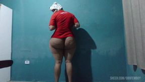 Tranny with a Big Ass Bent Over