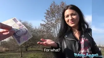 Russian waitress gets wild with a stranger outdoors