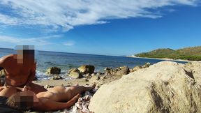 Strangers Caught My Wife Touching and Fucking My Big Cock on a Nude Beach