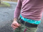 Pounding my Pud in the public parking lot