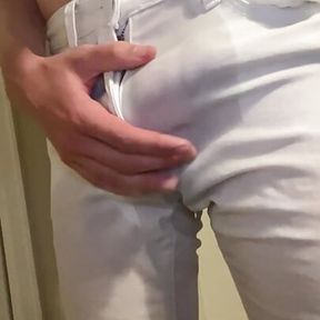 Twink Rewetting White Jeans