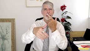 ManPuppy: Psychiatrist Richard Lennox Teaches Virgin To Cum In Office Session