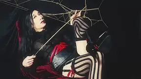 Headmistress Lillith - Distracted & Caned (Solo - Leg / Boot Fetish)