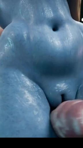Liara T'Soni Hardcore Gangbang in Women's Bathroom   Clip 1