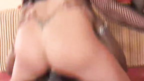 Asian Babe Got Mammoth Schlong Up Her Booty
