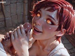 ATKINS HEAVEN - My Boss's Secret Side: Hawt mother I'd like to fuck Gives Sloppy Blow job To Her Favourite Employee - [AI]