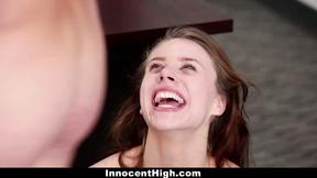 ”Detention tart punished by her prof”
