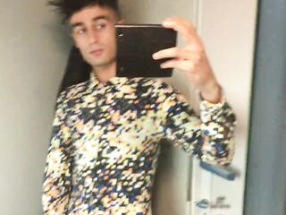 Wank at a teach lavatory