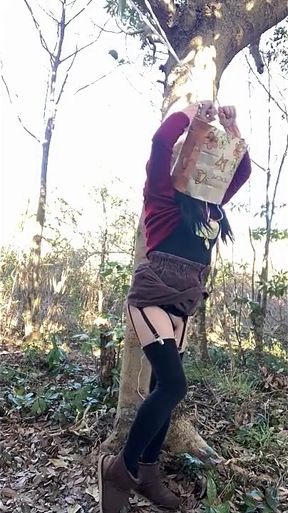 Master's Training Session No. 101: Outdoor Blindfolded Vibrator Training