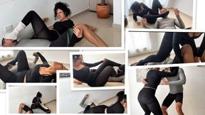 Stepdaughter Latina Wrestler Dominates Me with Pantyhose Feet, Smother & Trampling Until I’m Totally Humiliated