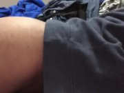 Humping and cumming on my bed.