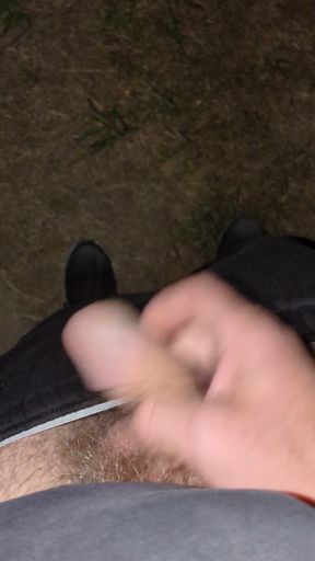 Jerk off Outdoors