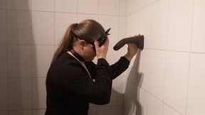 Kneeling Sissy Enjoys BBC