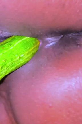 Egyptian Hot Unmarried Girl Riding on Big Cucumber When Her Parents Are Not at Home