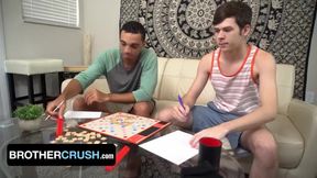 Caramel skinned stud destroys step bro with bareback creampies Dakota Lovell
