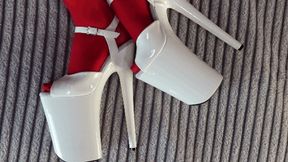 A close look at my new high heels.