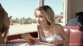 ”Guy captures & anal fucks blondes”