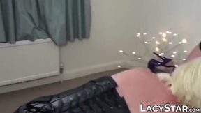 British grandma sharing big BBC with her thick goth friend