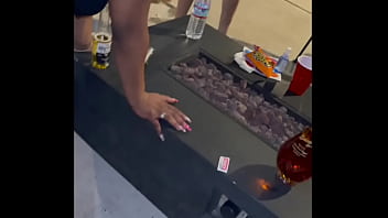 Outside fucking at porn party