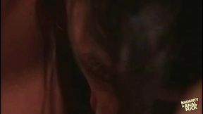 Naughty big tits blonde masturbates alone and watches her sexy friend get fucked hard.