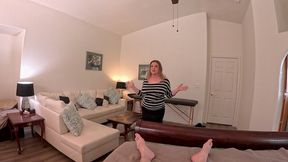 stepmom lost the bet and gives ass